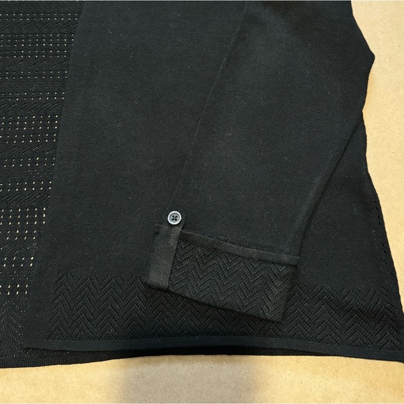 Roz& Ali From Dressbarn cardigan Color Black Size Small for Women - Picture 6 of 8